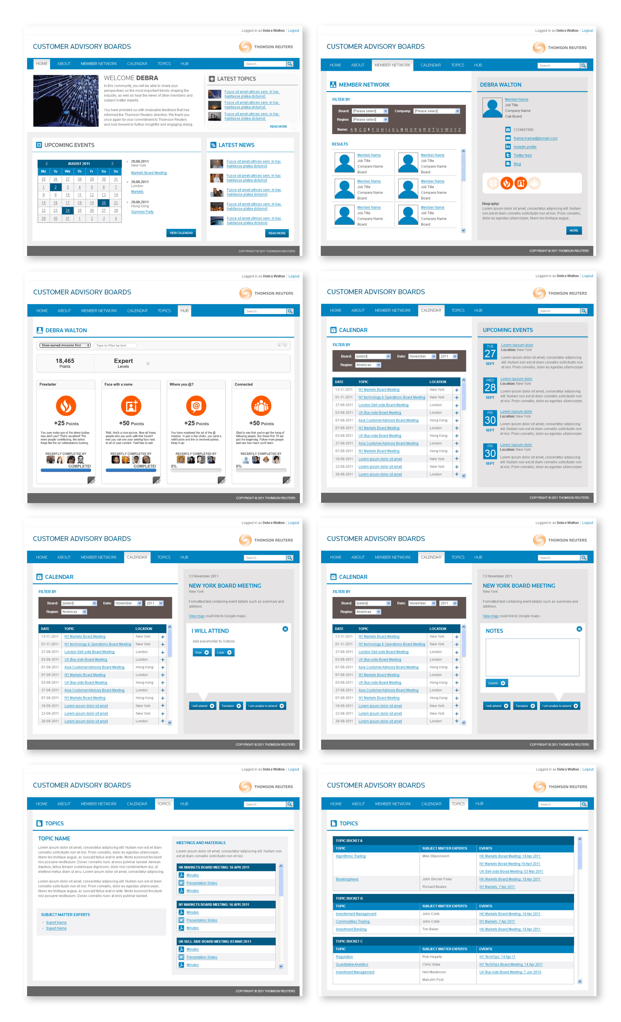 Final Screen Designs