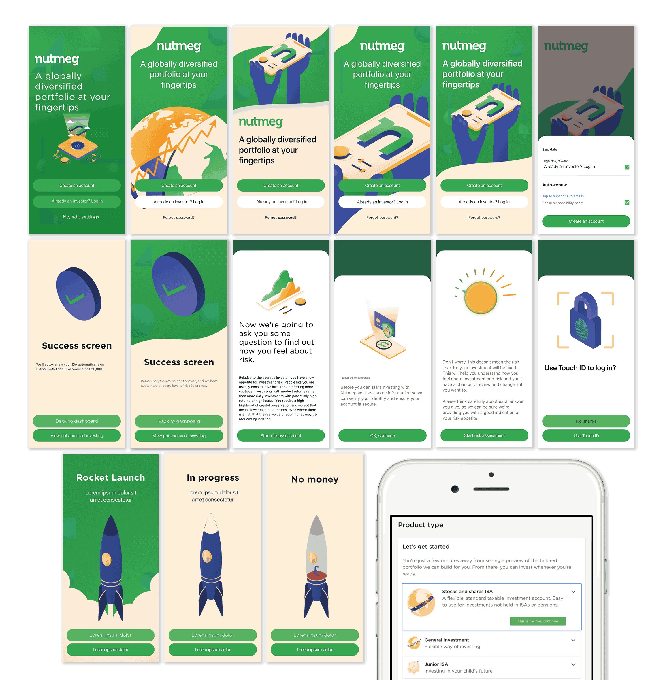 Final App Screen Designs