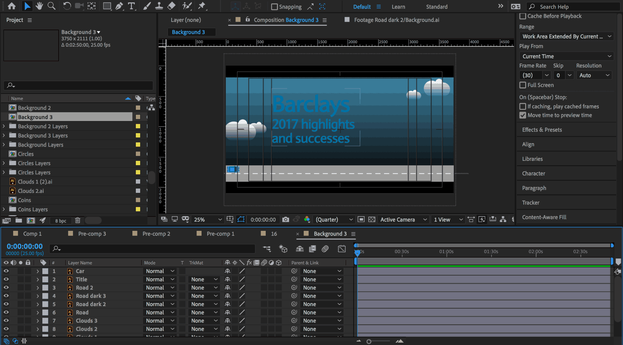 Creating the Animation in After Effects